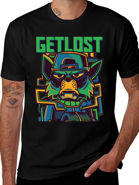 Get Lost Wolf Graphic T-Shirt