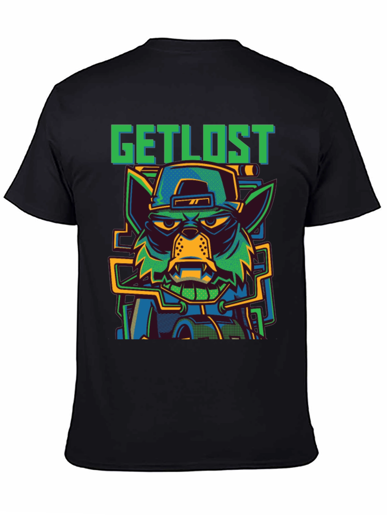 Get Lost Wolf Graphic T-Shirt