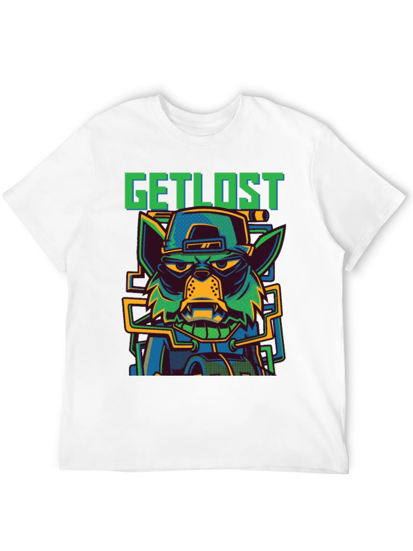 Get Lost Wolf Graphic T-Shirt