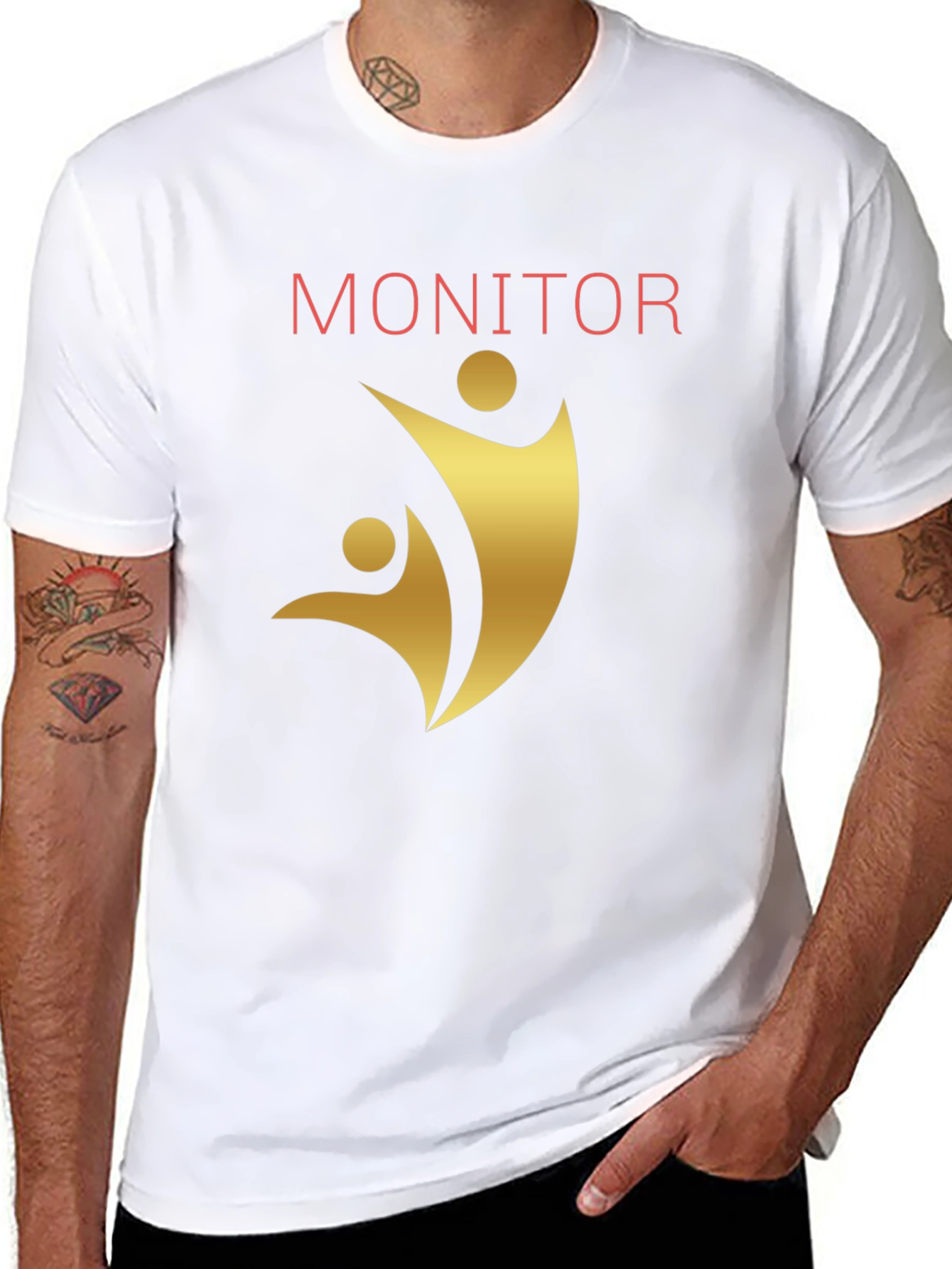 Monitor Graphic Tee - Black Cotton Comfort