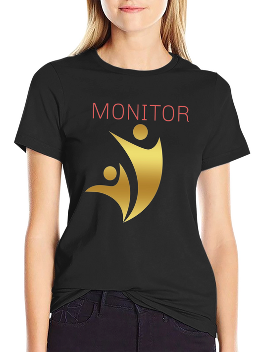 Monitor Graphic Tee - Black Cotton Comfort