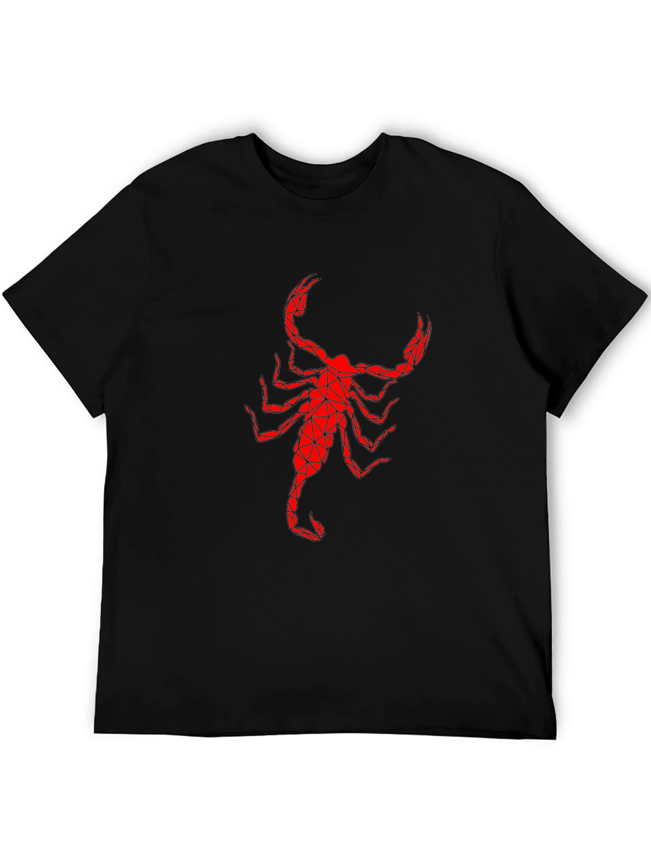 Geometric Scorpion Graphic Print T-Shirt
