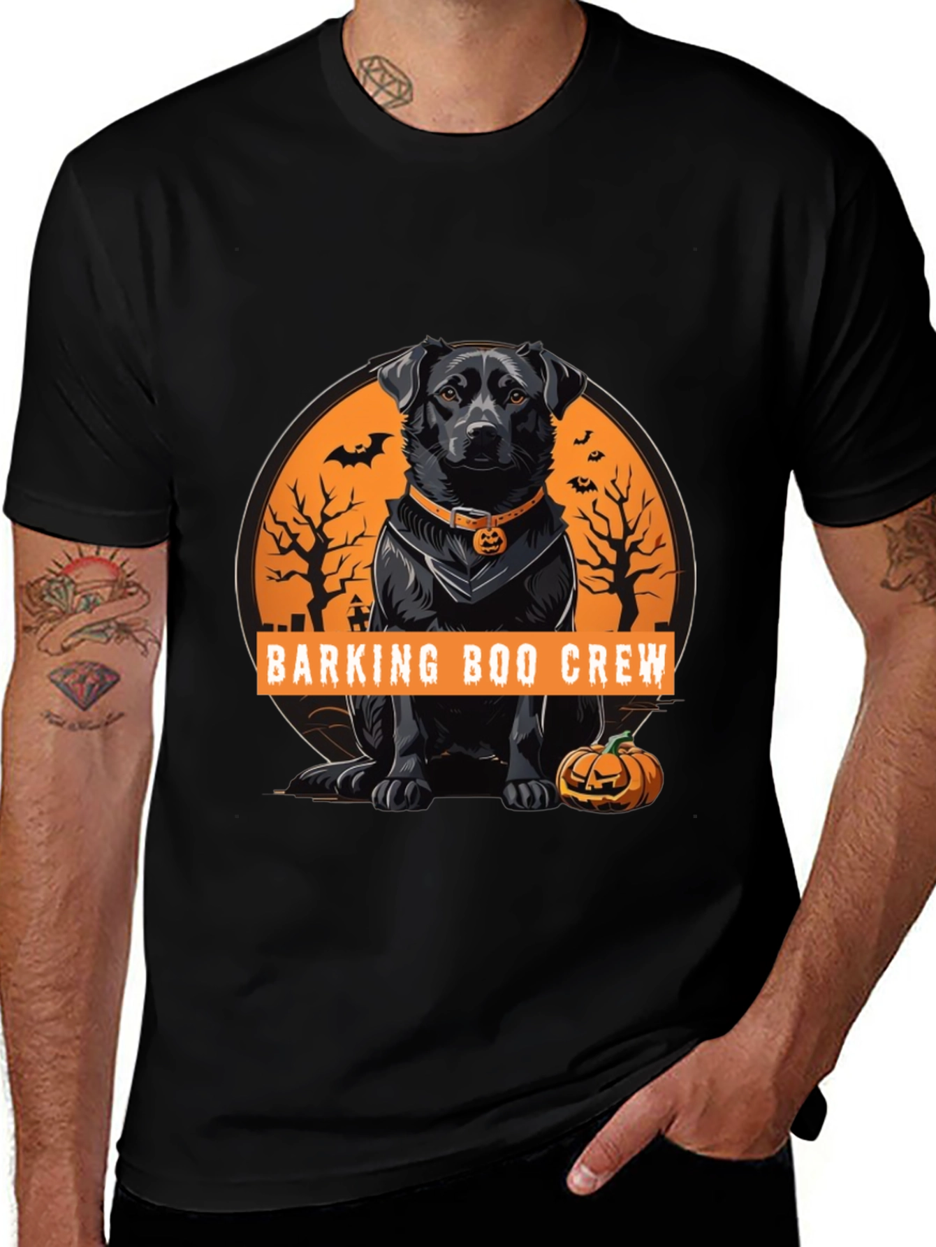 Barking Boo Crew Halloween Dog T-Shirt