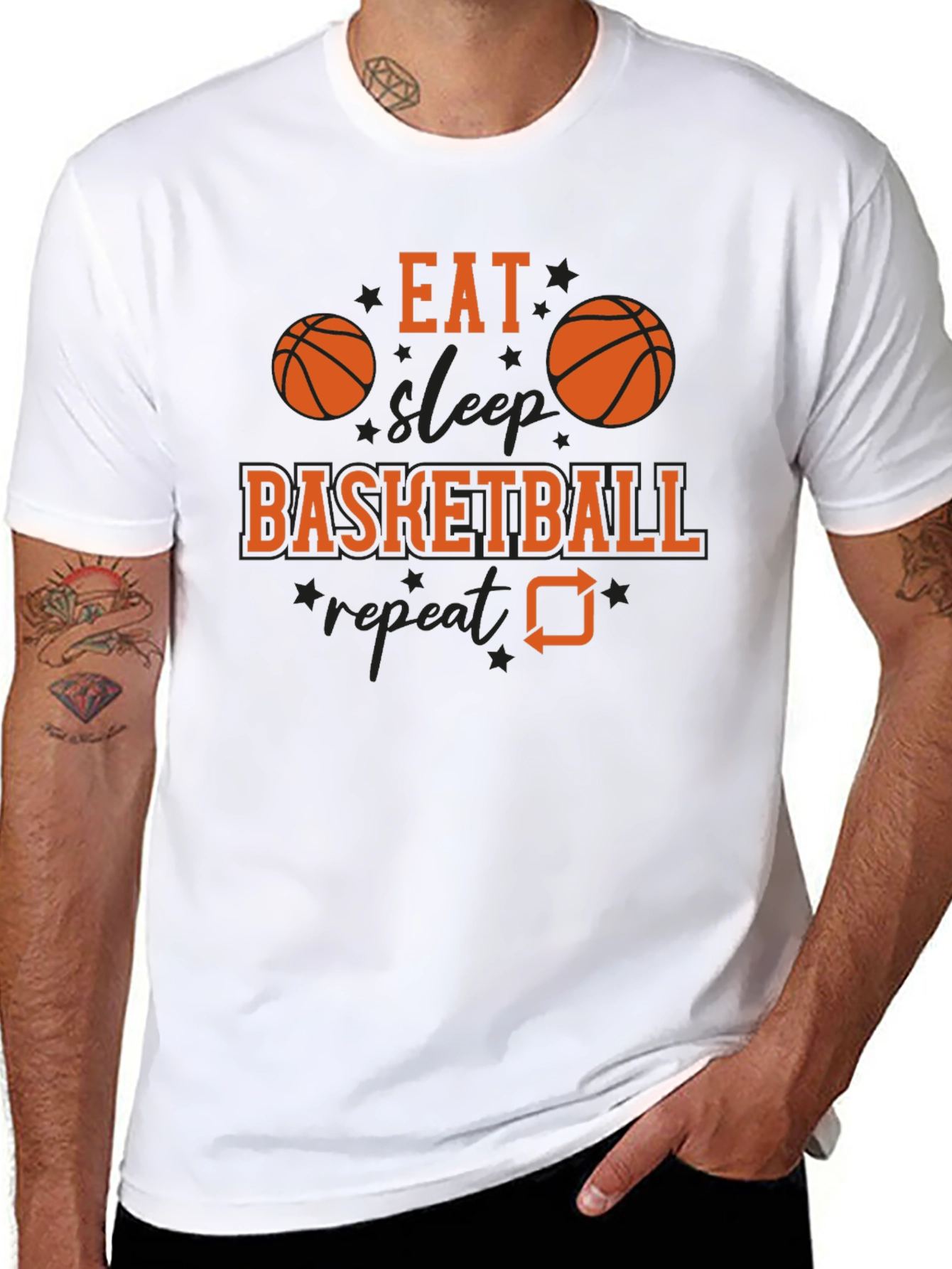 Eat Sleep Basketball Repeat T-Shirt