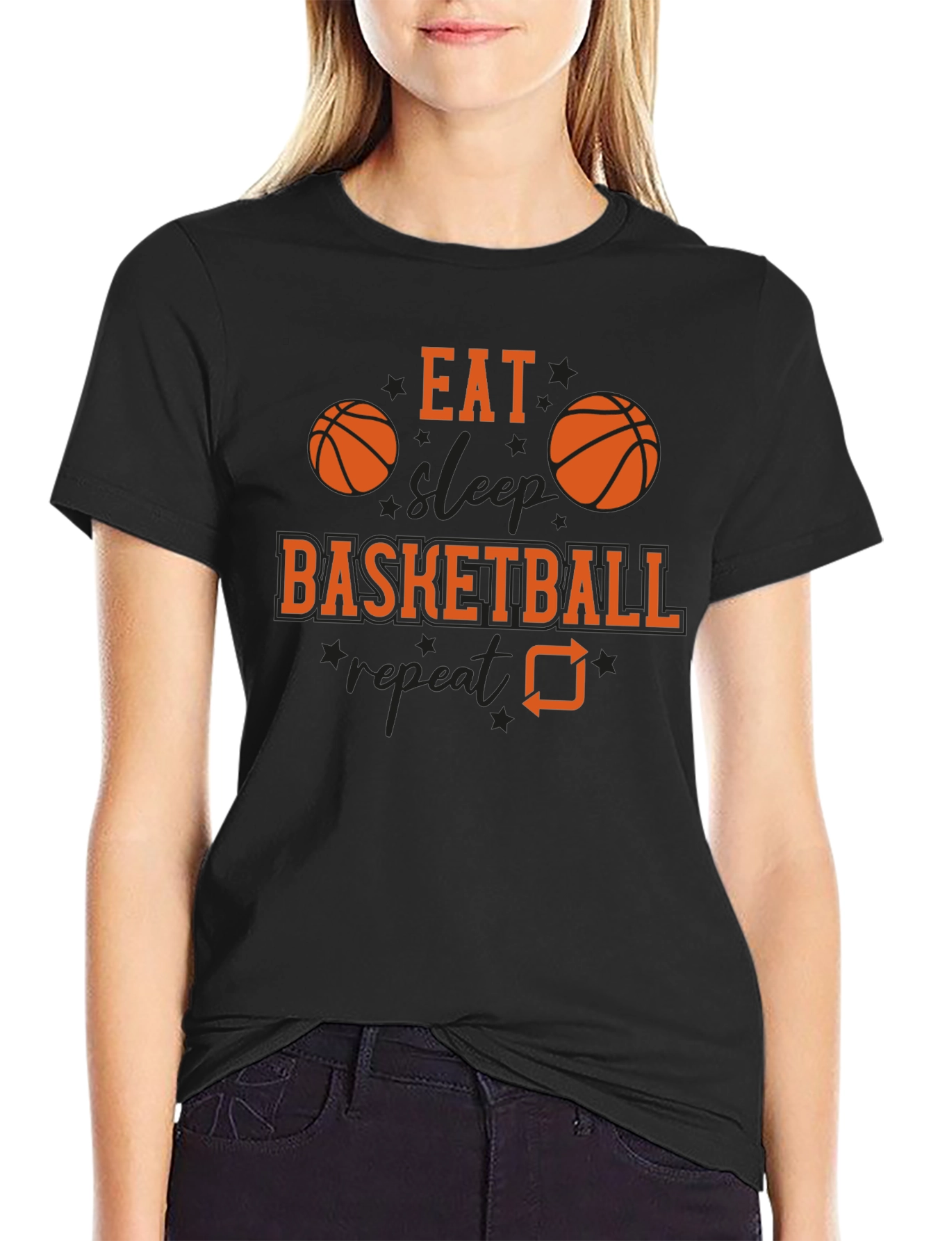 Eat Sleep Basketball Repeat T-Shirt