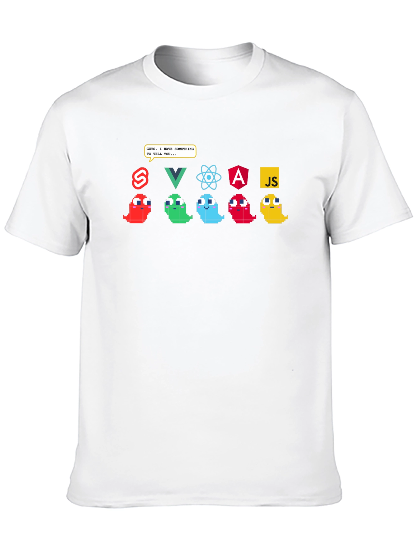 Developer Humor Tee - Programming Language Ghosts