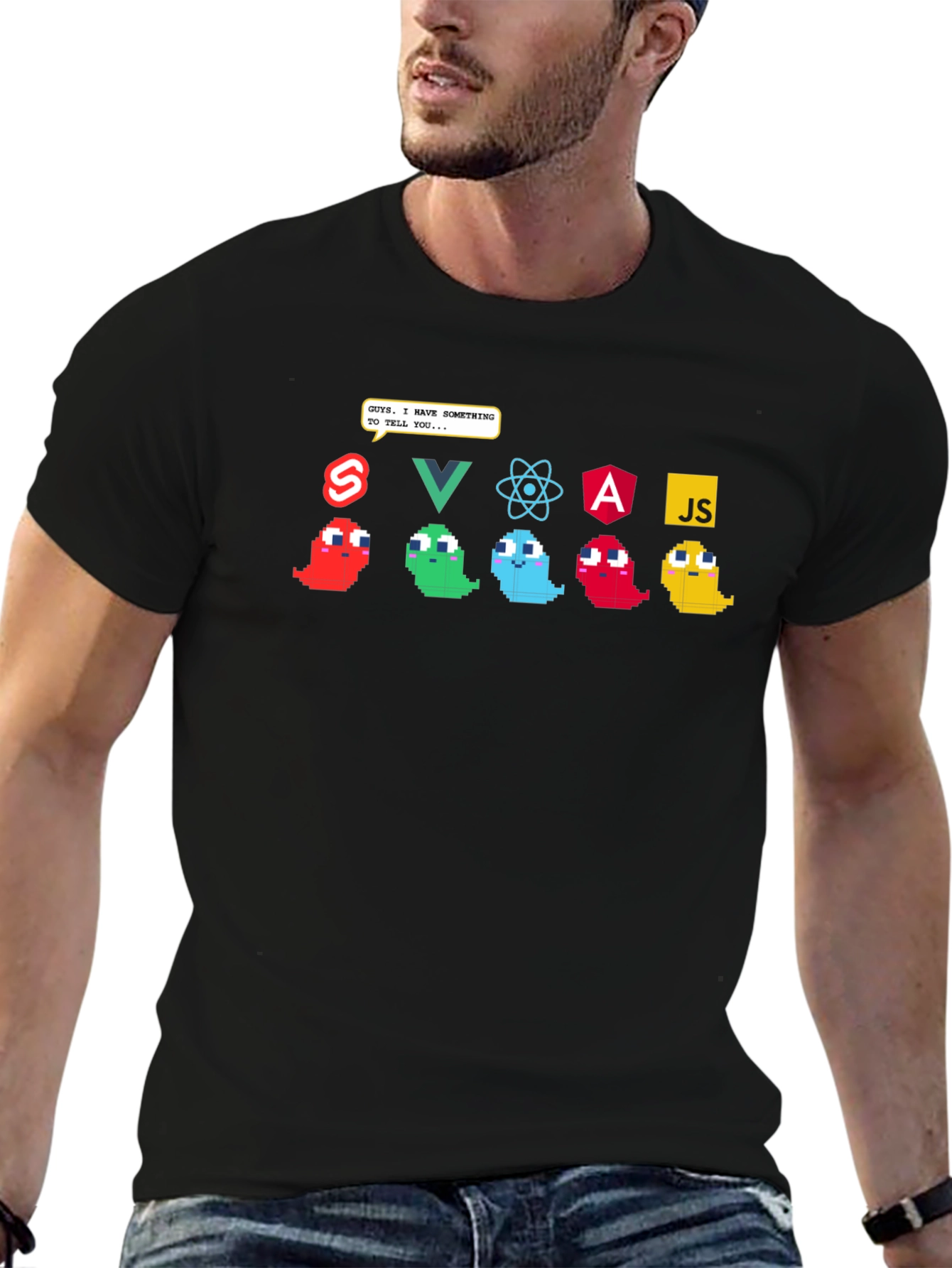 Developer Humor Tee - Programming Language Ghosts