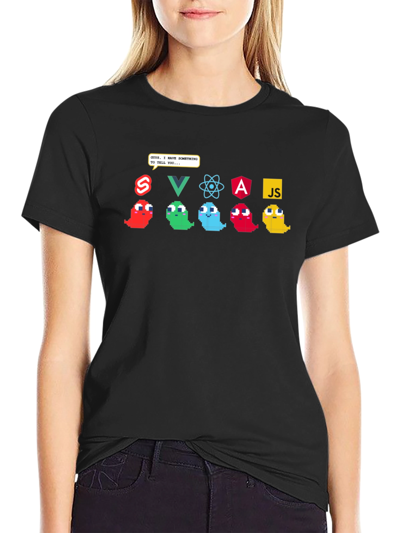 Developer Humor Tee - Programming Language Ghosts