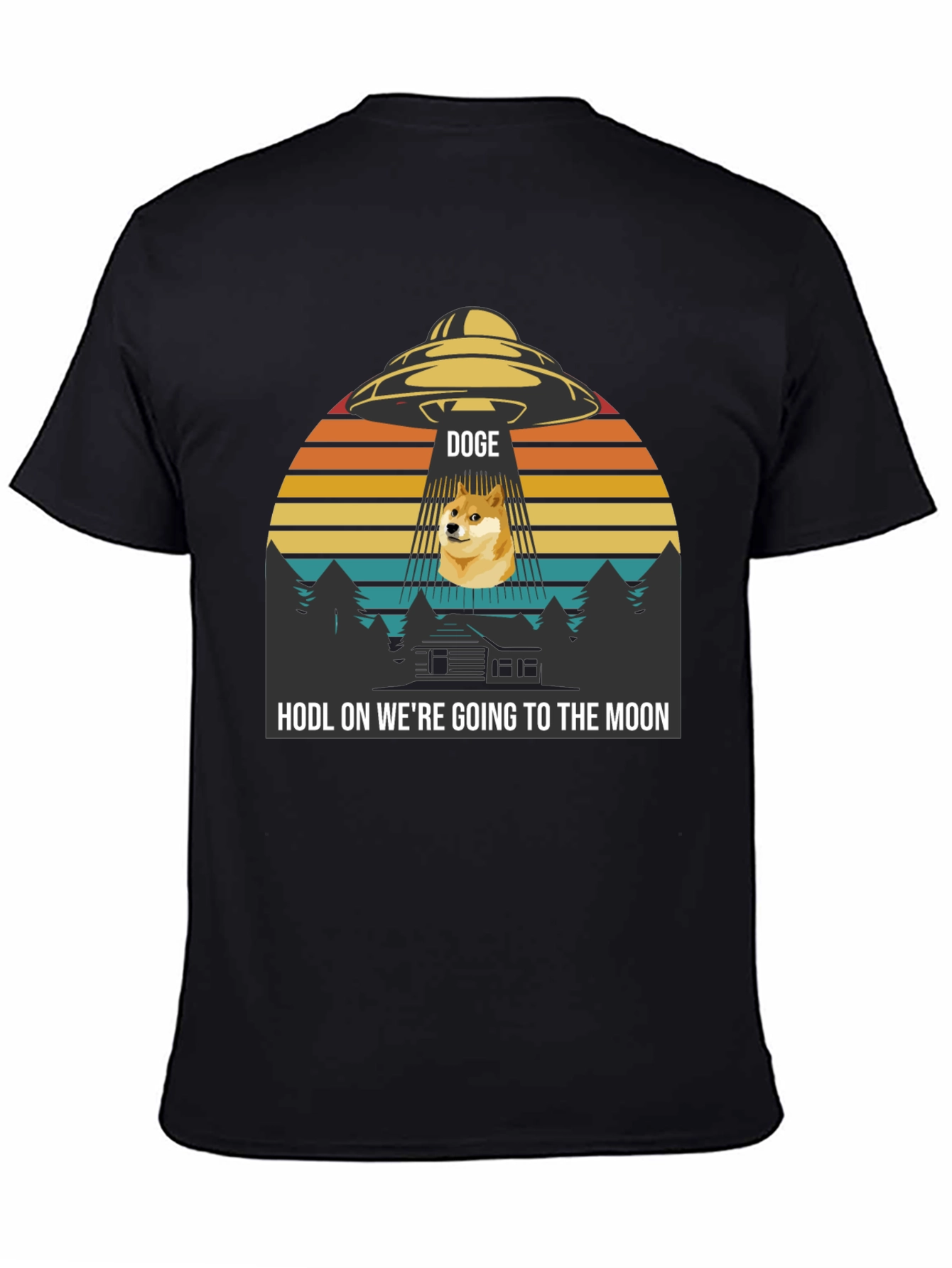 Doge UFO HODL to the Moon T-Shirt