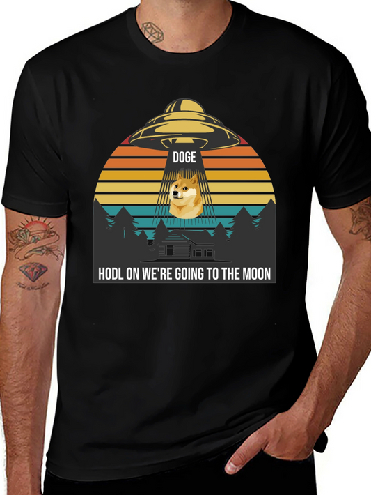 Doge UFO HODL to the Moon T-Shirt