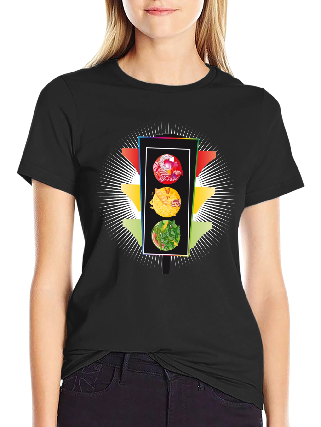 Food Traffic Light Graphic T-Shirt