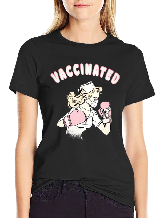 Vaccinated Nurse Boxing T-Shirt