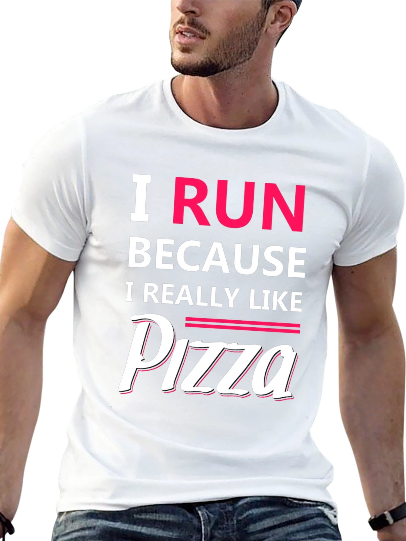 I Run Because I Like Pizza T-Shirt