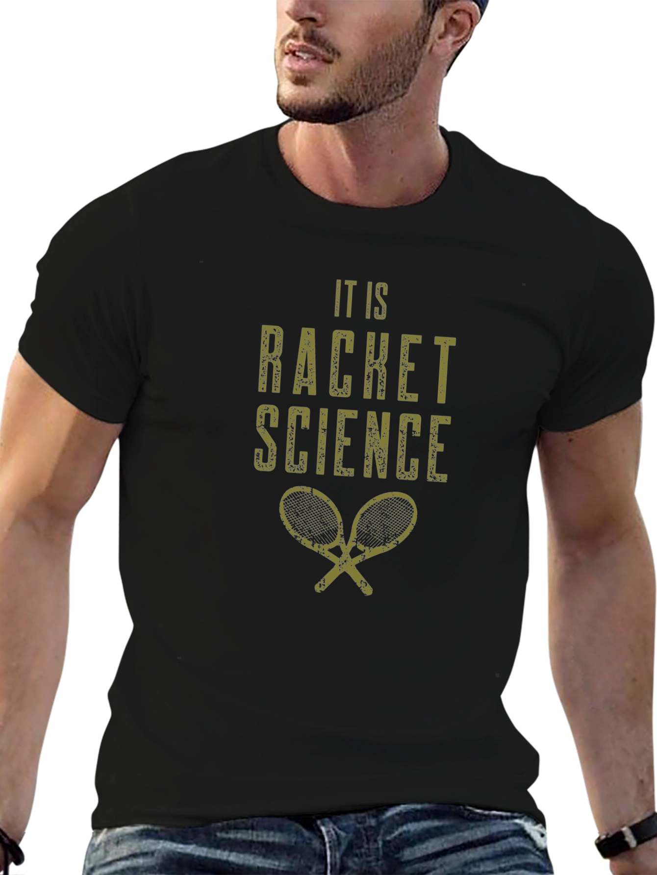 It Is Racket Science T-Shirt - Black
