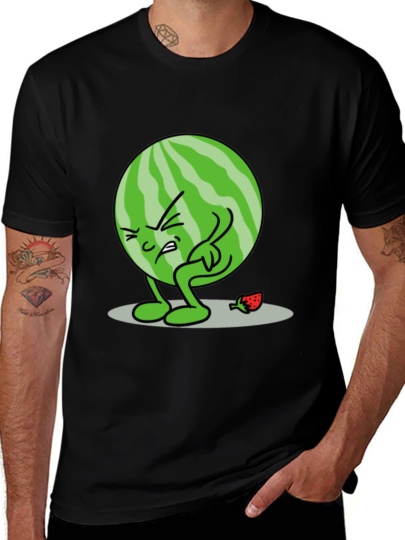 Funny Watermelon Cartoon T-Shirt