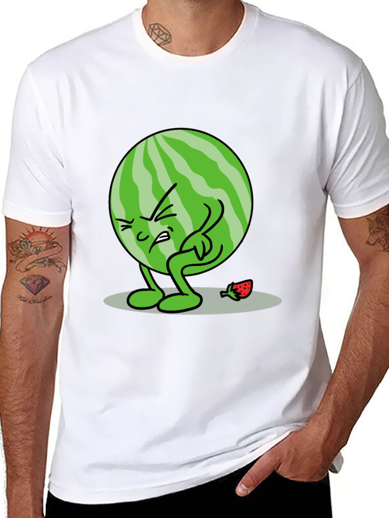 Funny Watermelon Cartoon T-Shirt