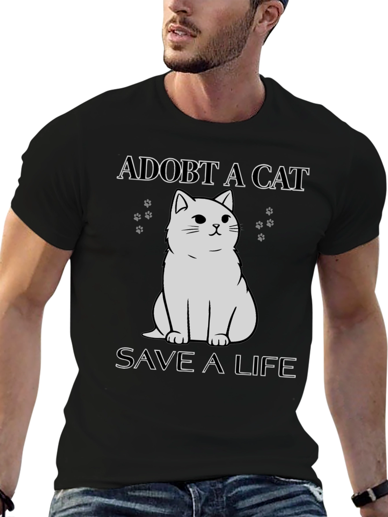 Adopt a Cat T-Shirt - Save a Life