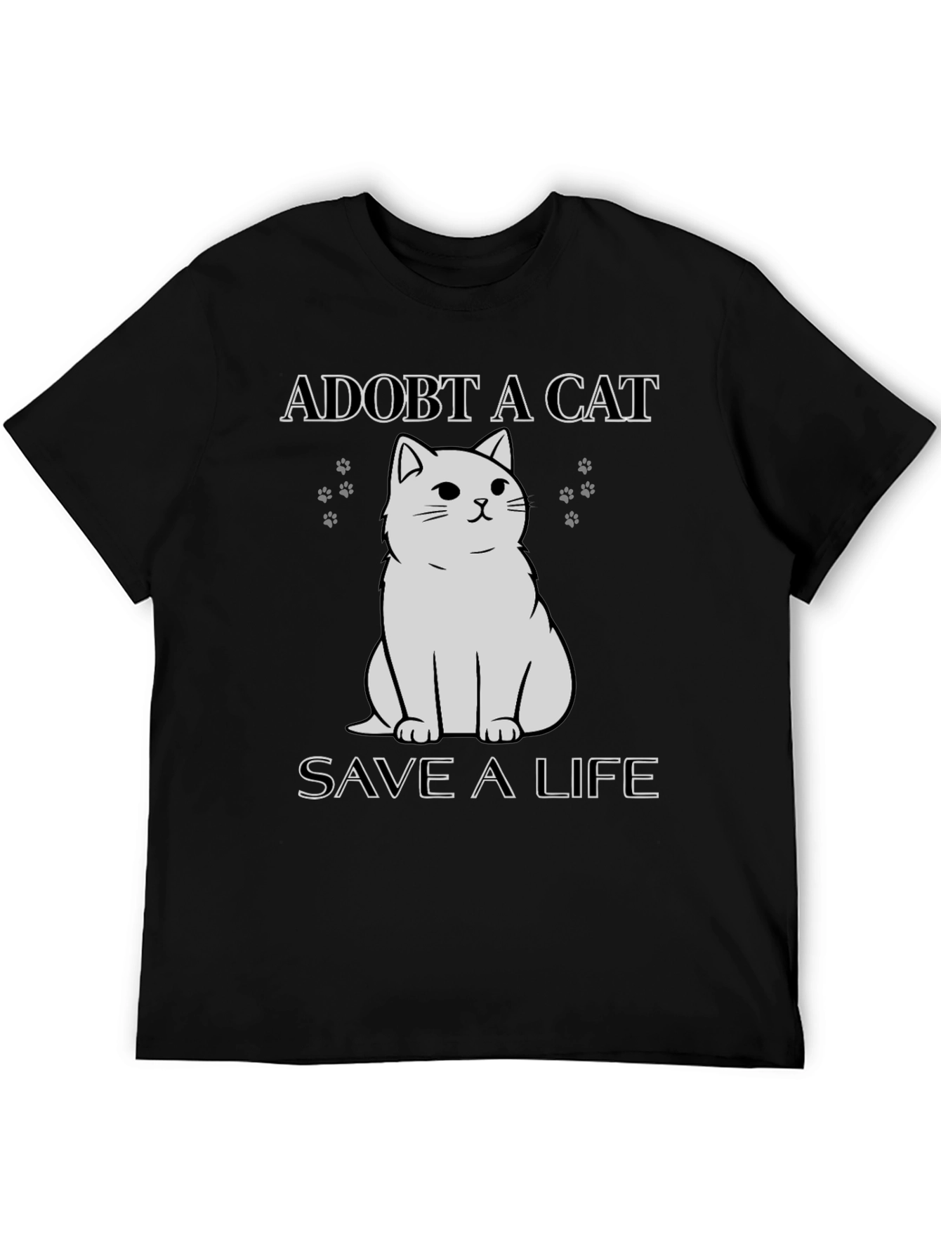 Adopt a Cat T-Shirt - Save a Life