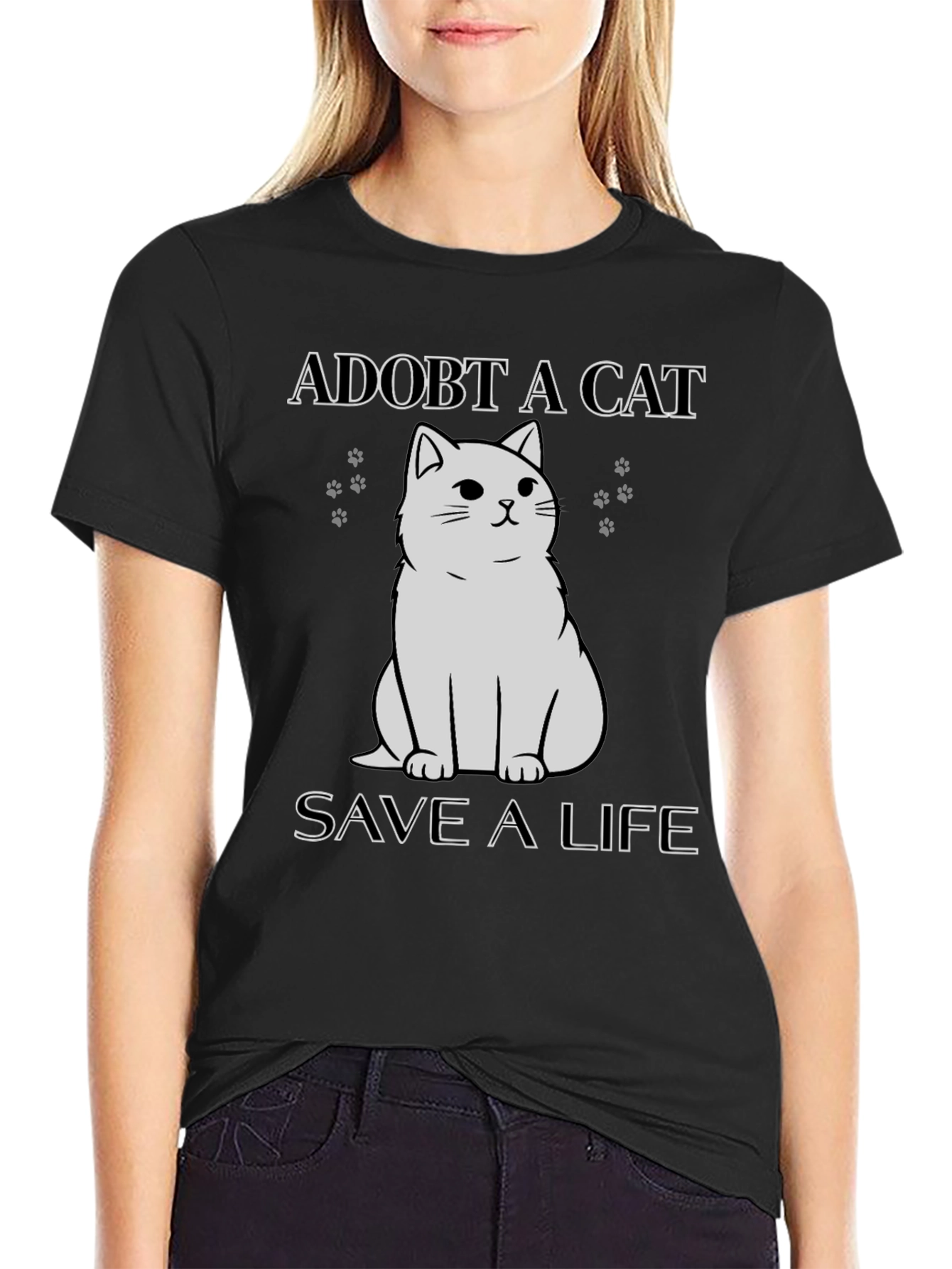 Adopt a Cat T-Shirt - Save a Life
