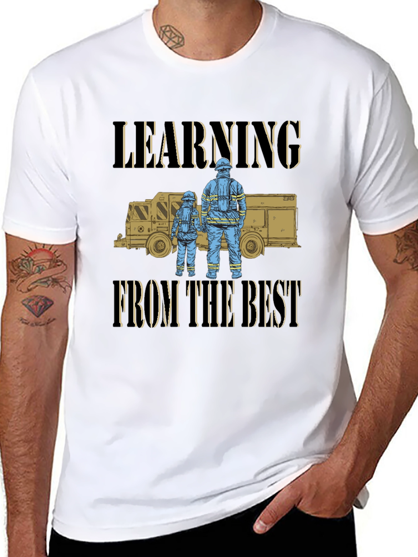 Firefighter Learning From the Best T-Shirt