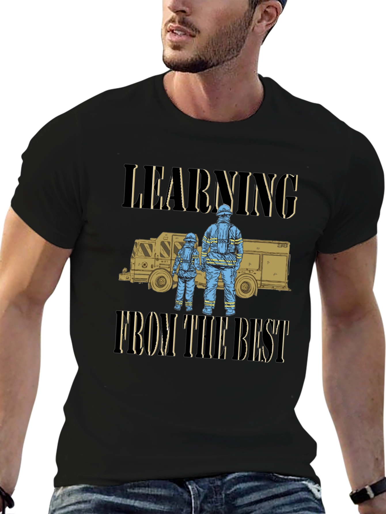 Firefighter Learning From the Best T-Shirt