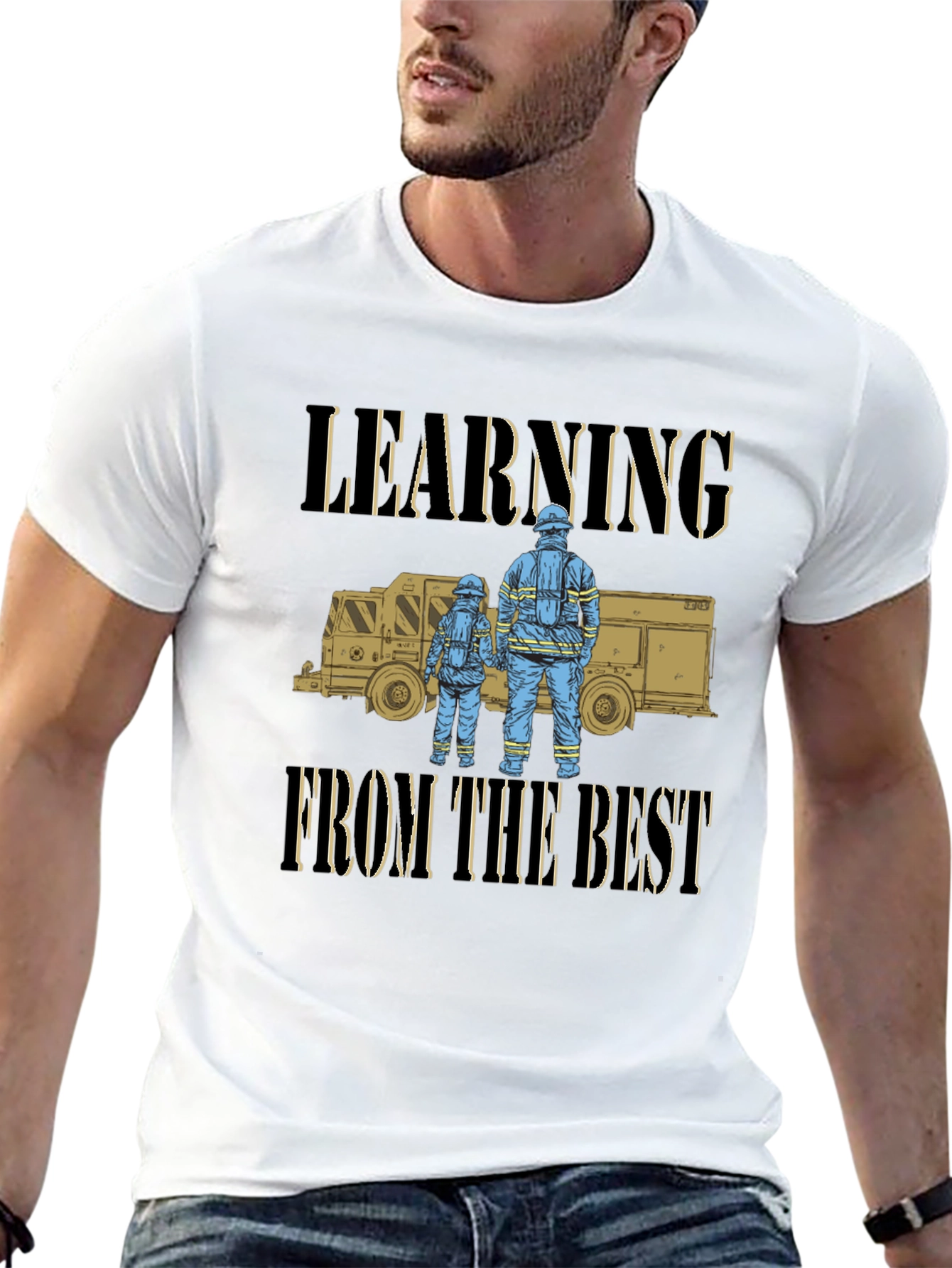 Firefighter Learning From the Best T-Shirt