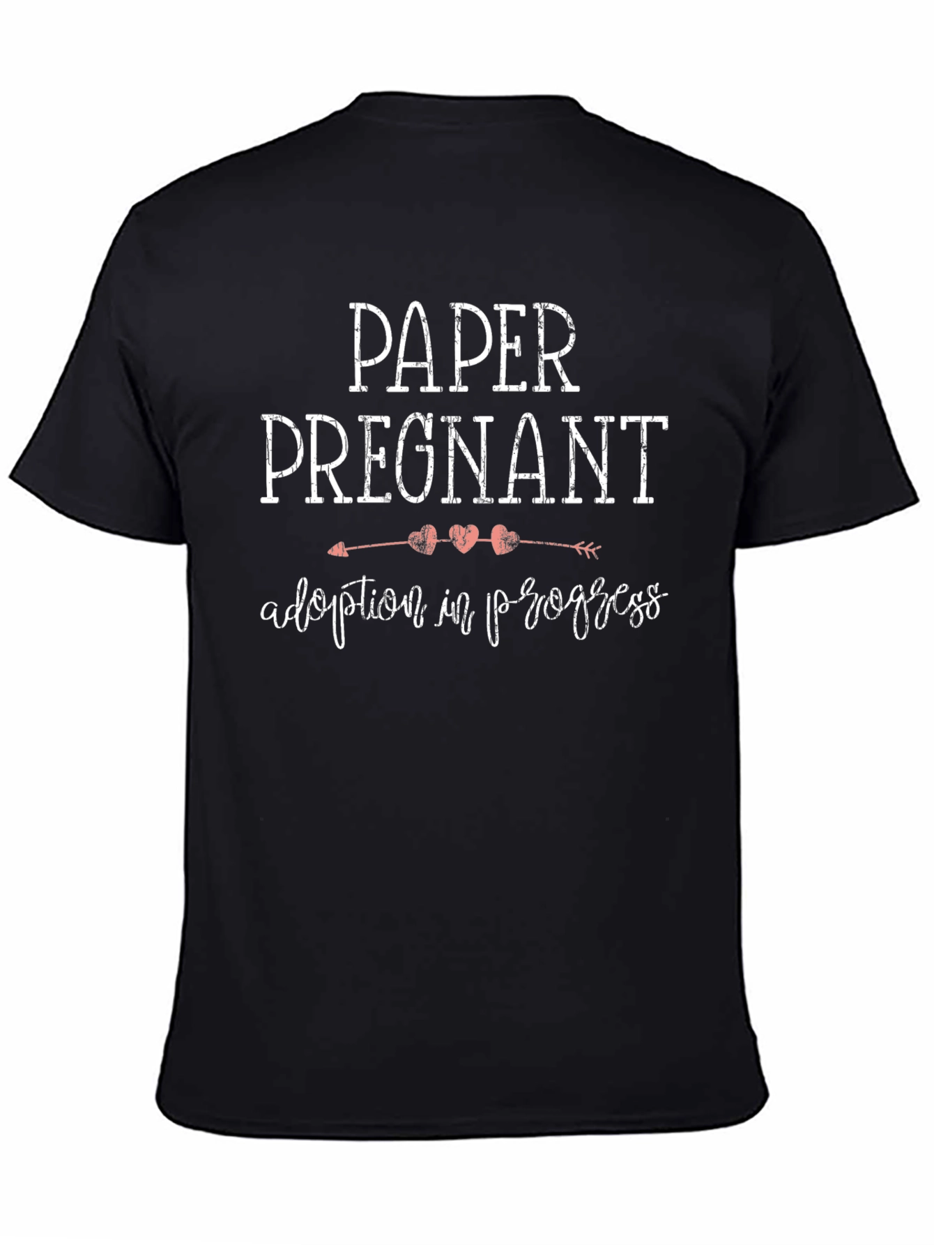 Paper Pregnant Adoption in Progress Tee