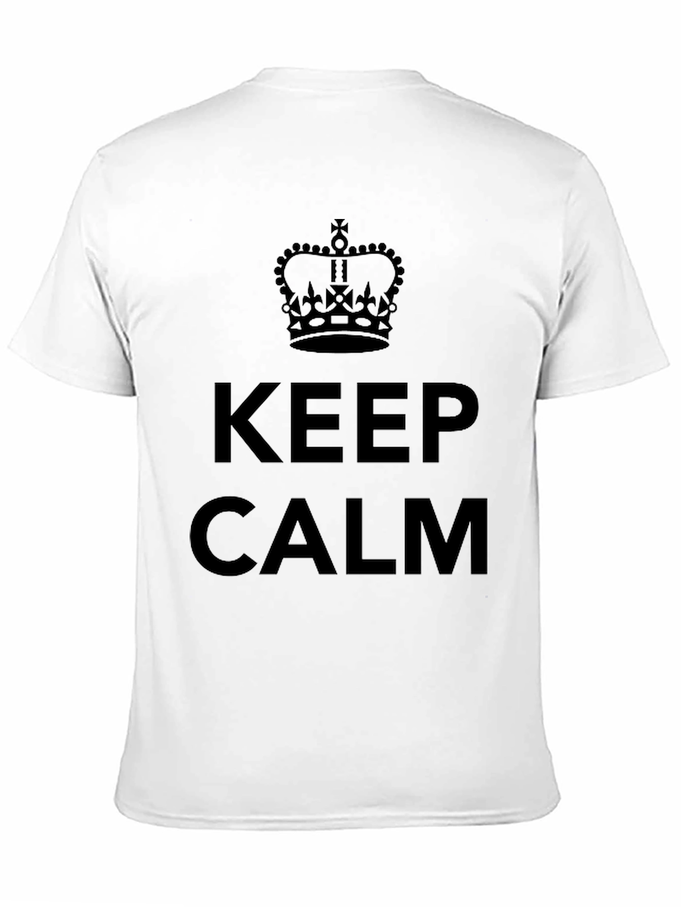 Keep Calm Crown Black T-Shirt