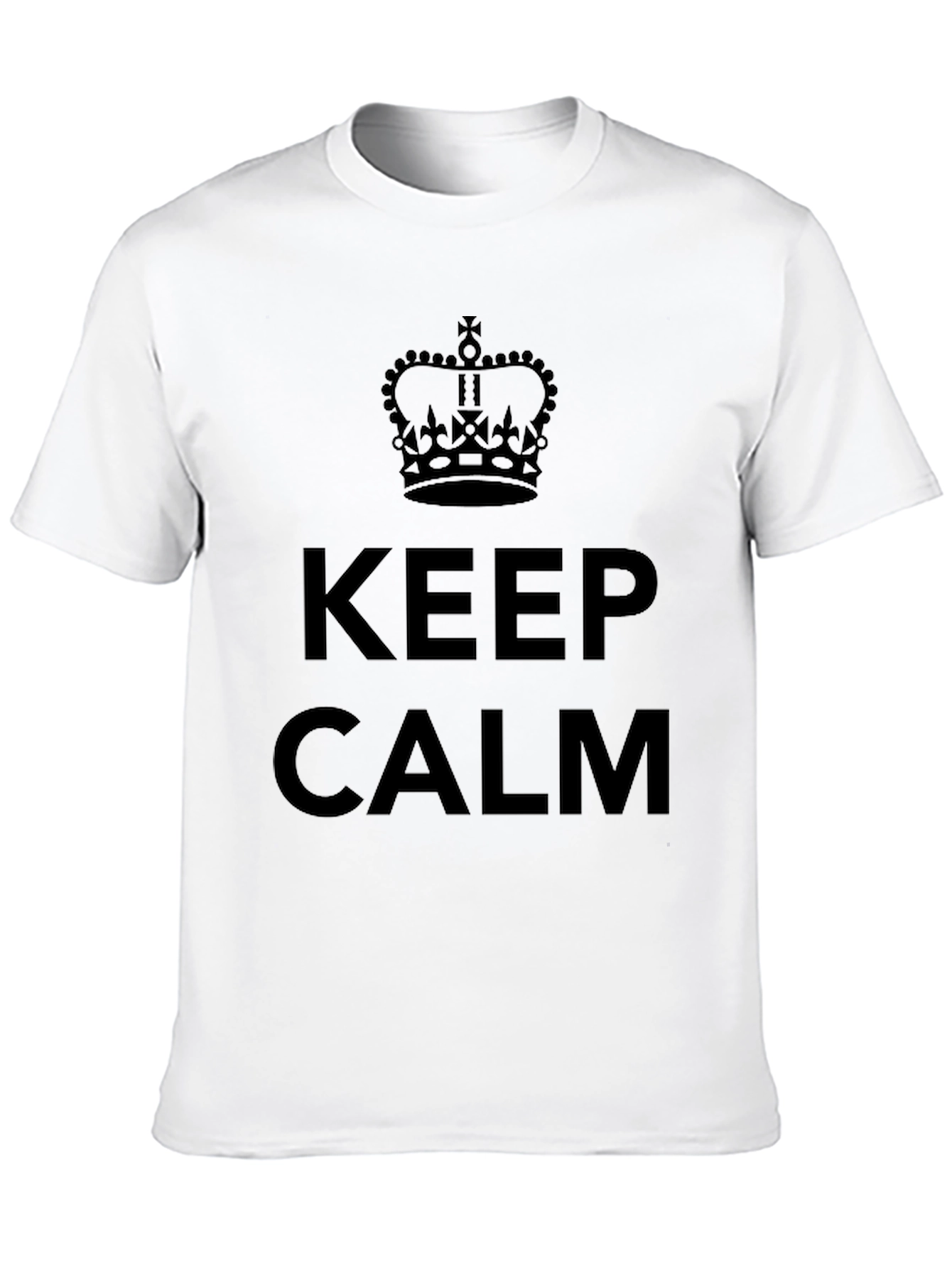Keep Calm Crown Black T-Shirt