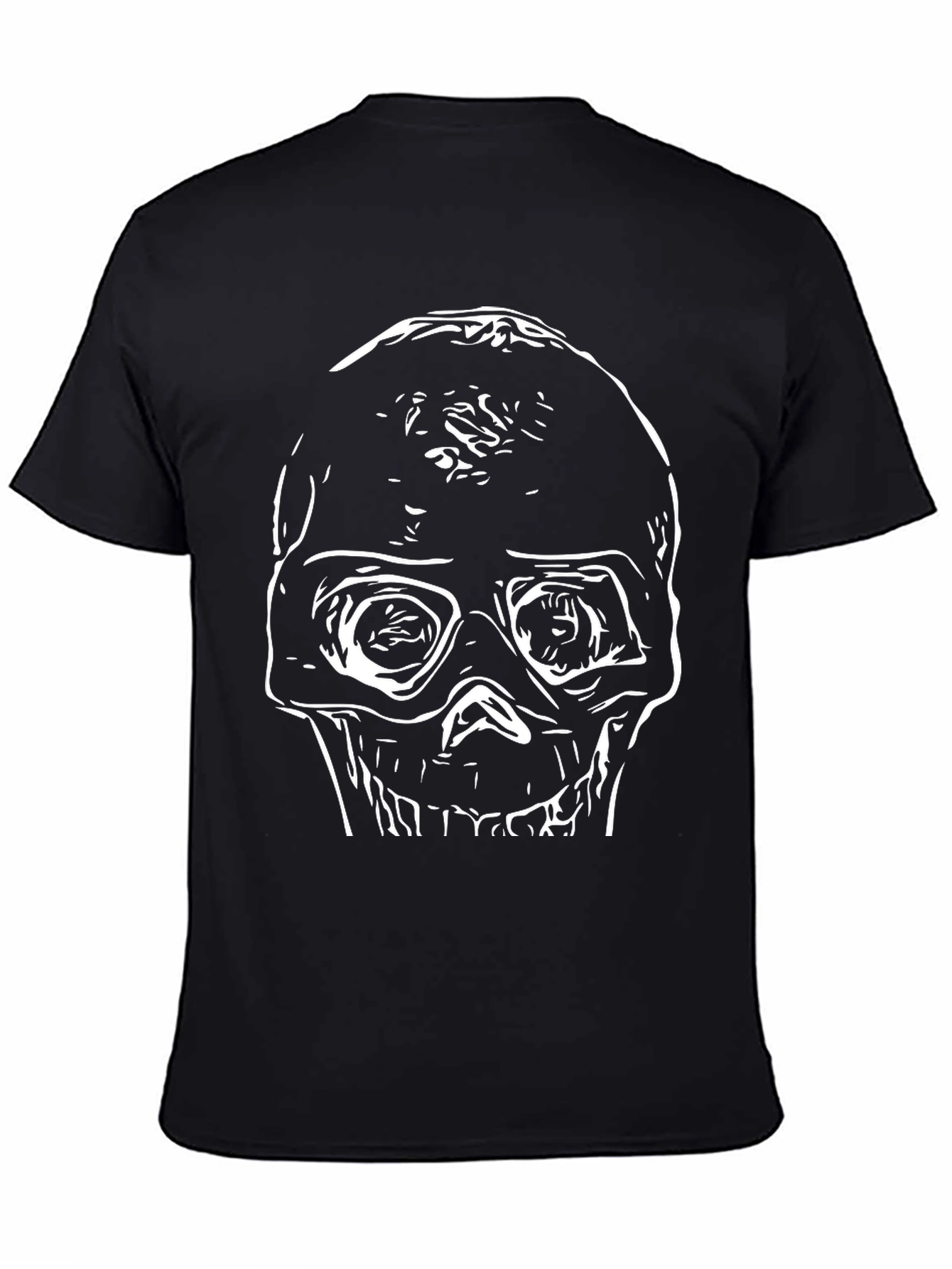 Skull Graphic Black T-Shirt - Edgy Style