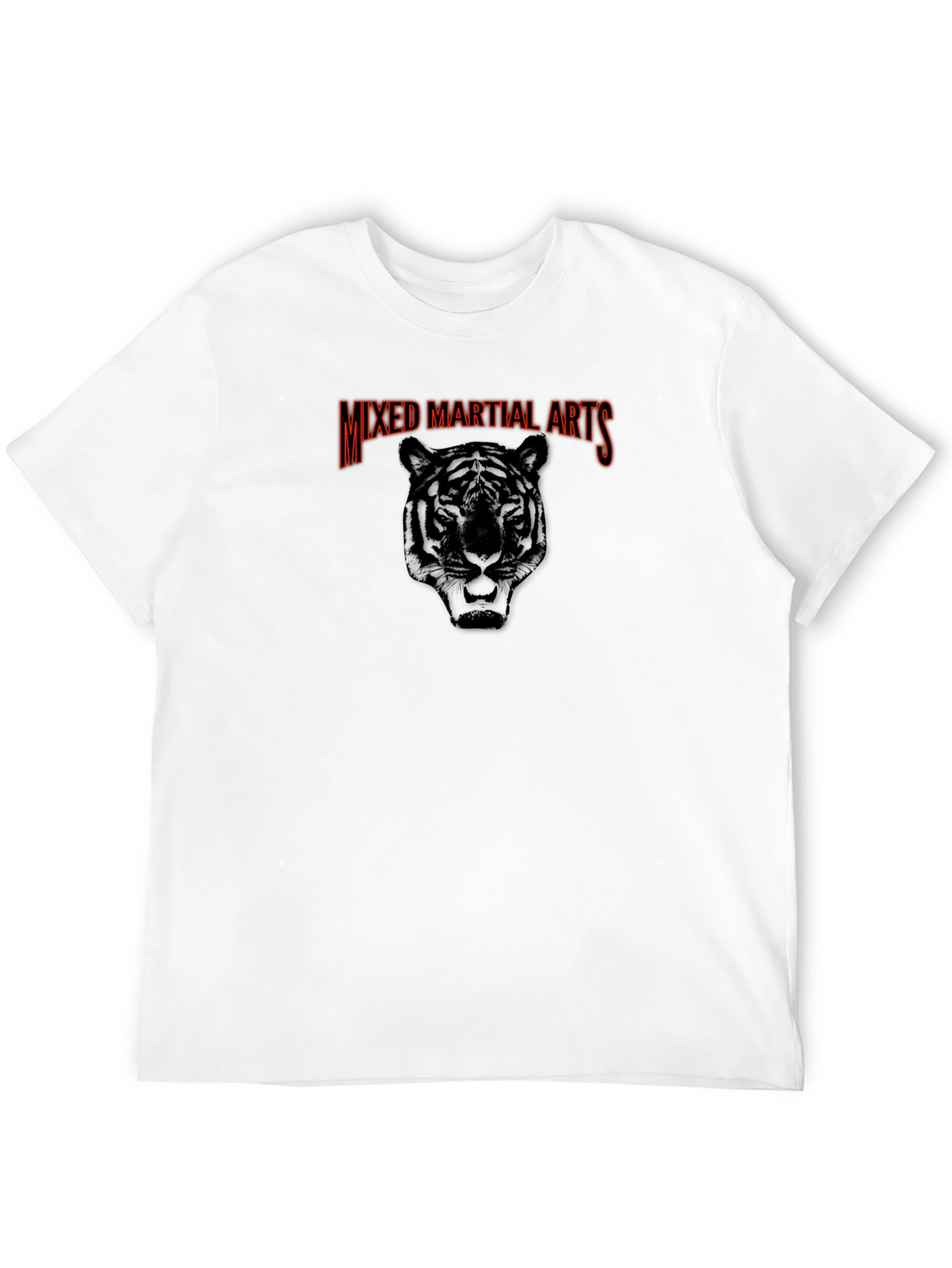 Mixed Martial Arts Tiger Graphic Tee - Black
