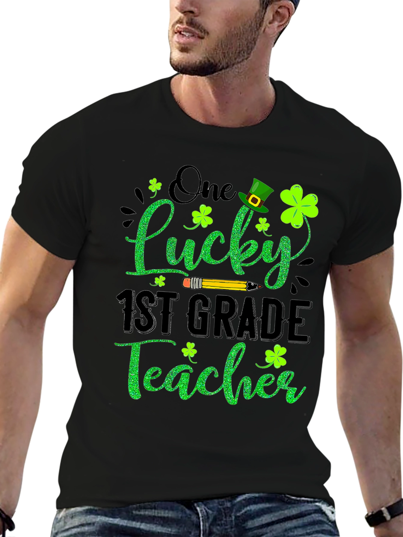 Lucky 1st Grade Teacher St. Patricks Day T-Shirt