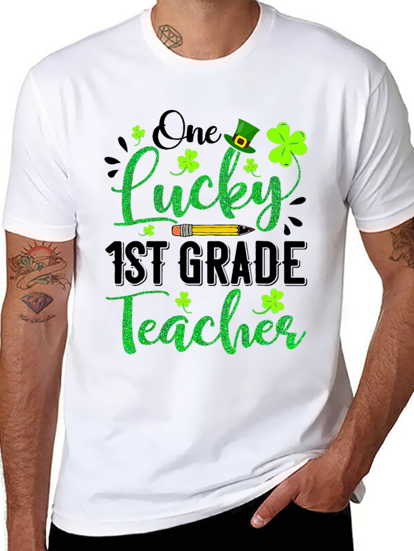 Lucky 1st Grade Teacher St. Patricks Day T-Shirt