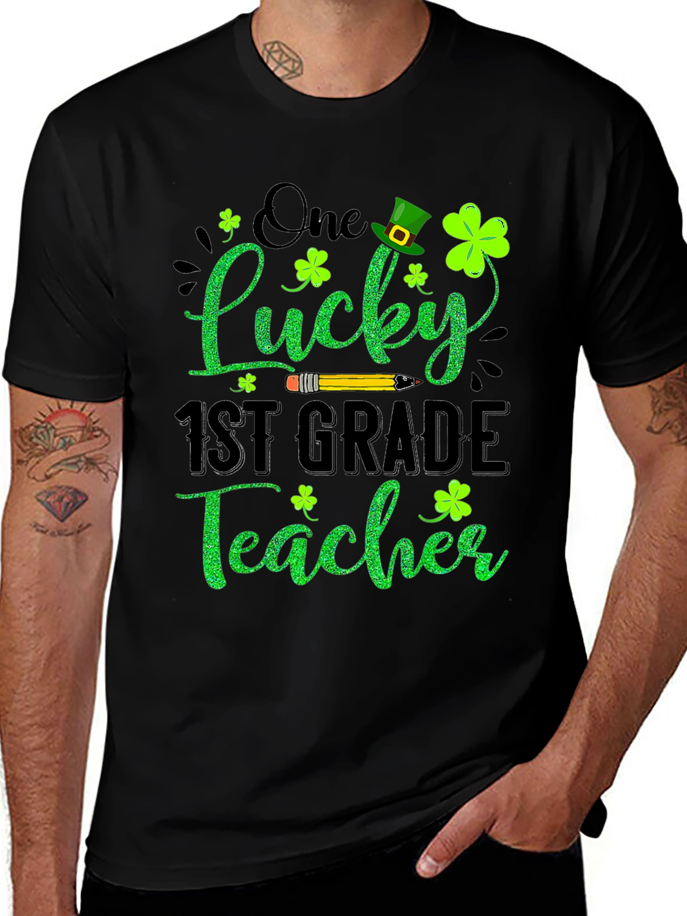 Lucky 1st Grade Teacher St. Patricks Day T-Shirt