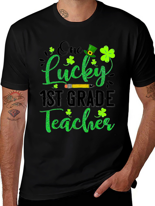 Lucky 1st Grade Teacher St. Patricks Day T-Shirt