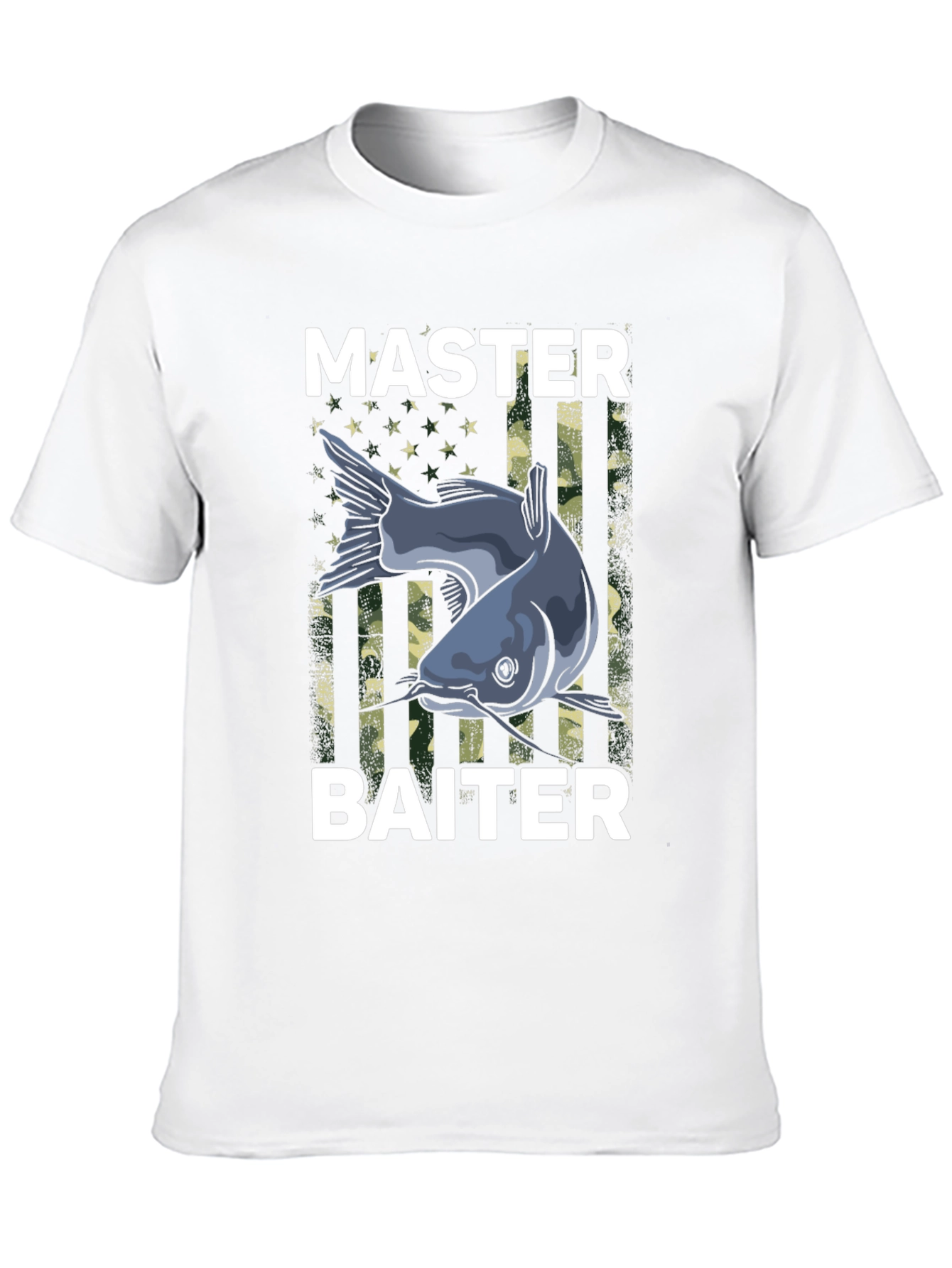 Master Baiter Fishing T-Shirt - Funny Catfish Design