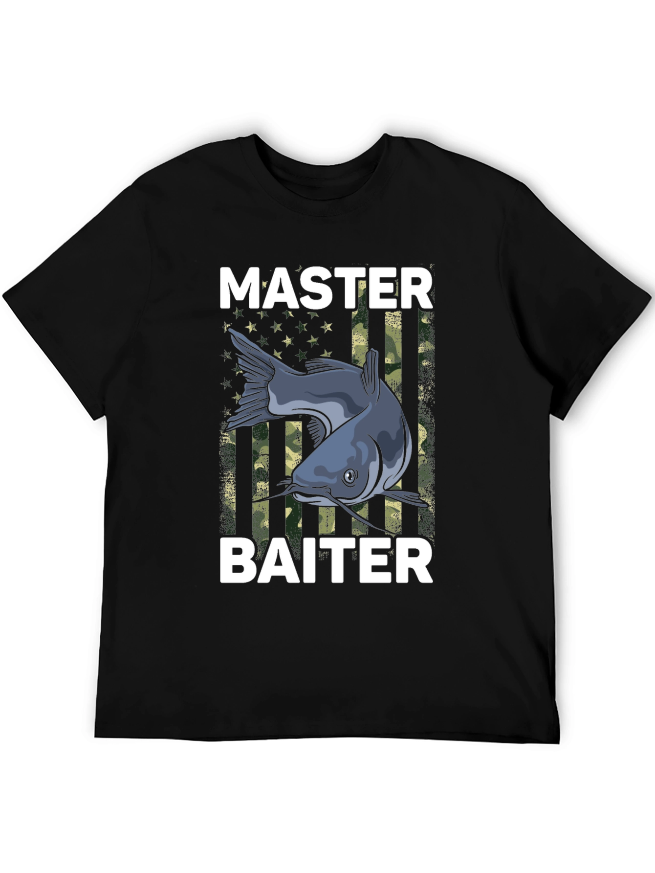 Master Baiter Fishing T-Shirt - Funny Catfish Design