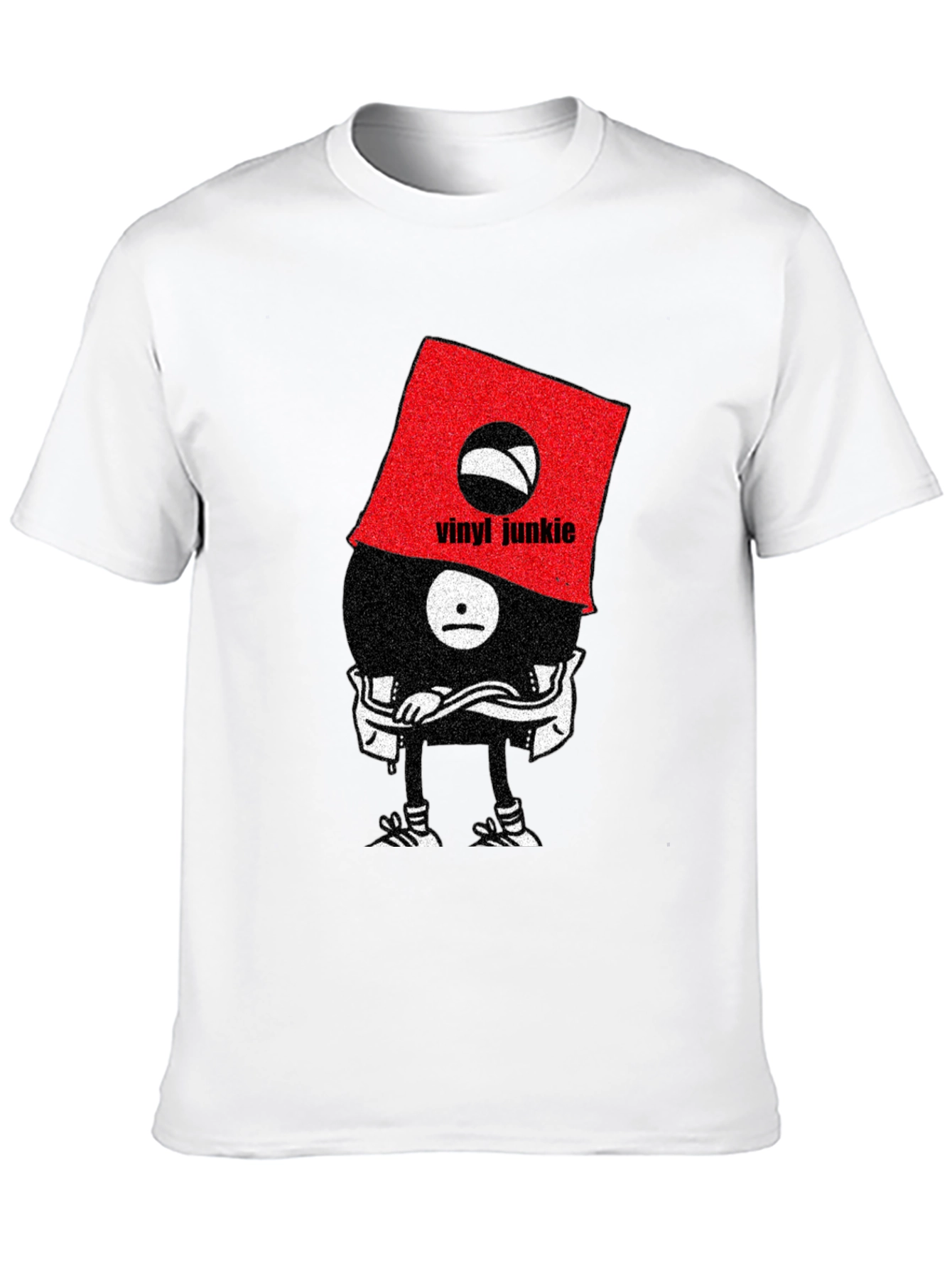 Vinyl Junkie Graphic Tee - Unique Music Lover T-Shirt