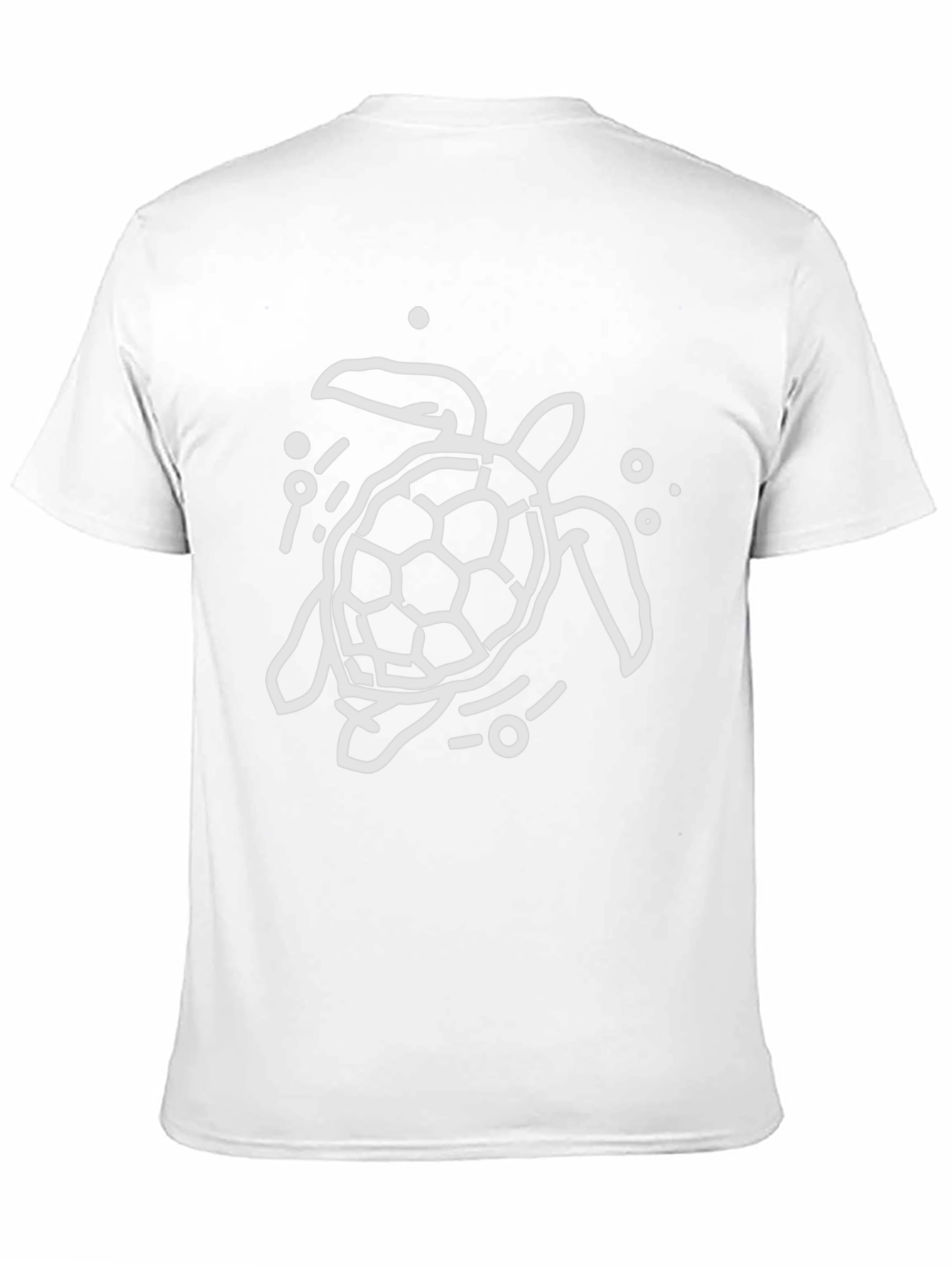 Turtle Graphic Tee - Black Cotton Casual Wear
