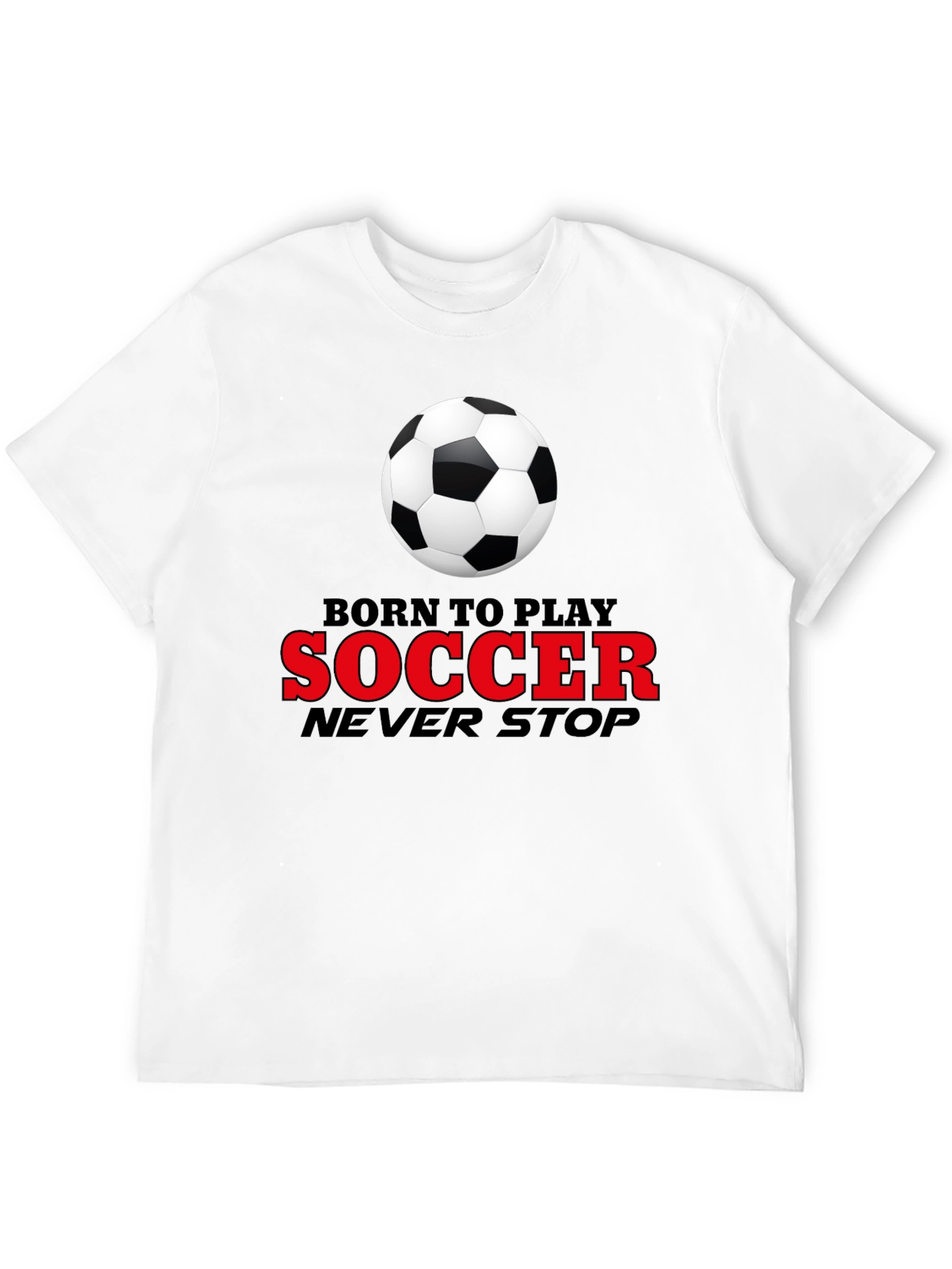 Born to Play Soccer Graphic T-Shirt