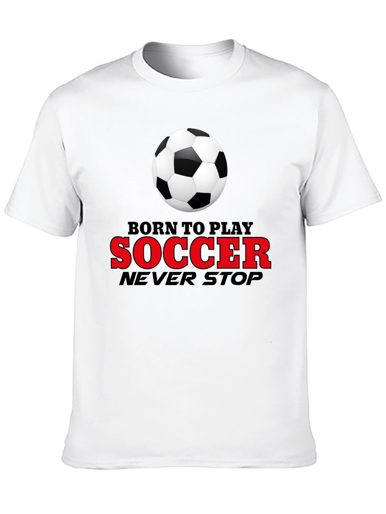 Born to Play Soccer Graphic T-Shirt