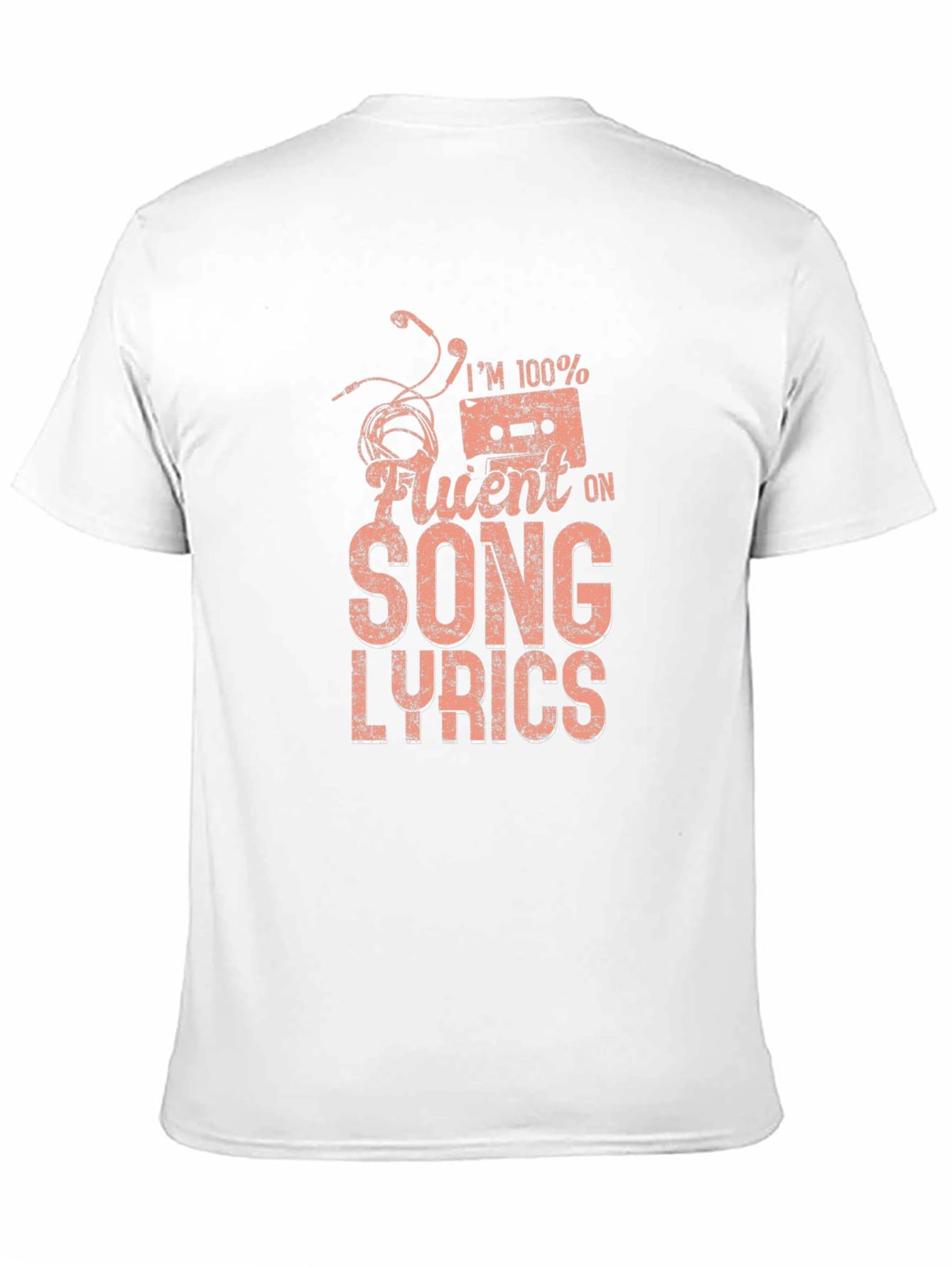 Im 100% Fluent in Song Lyrics Graphic T-Shirt