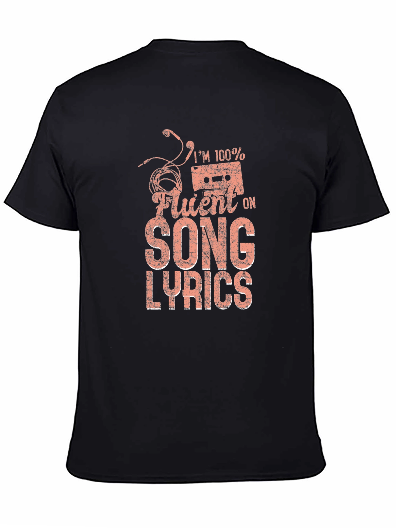 Im 100% Fluent in Song Lyrics Graphic T-Shirt