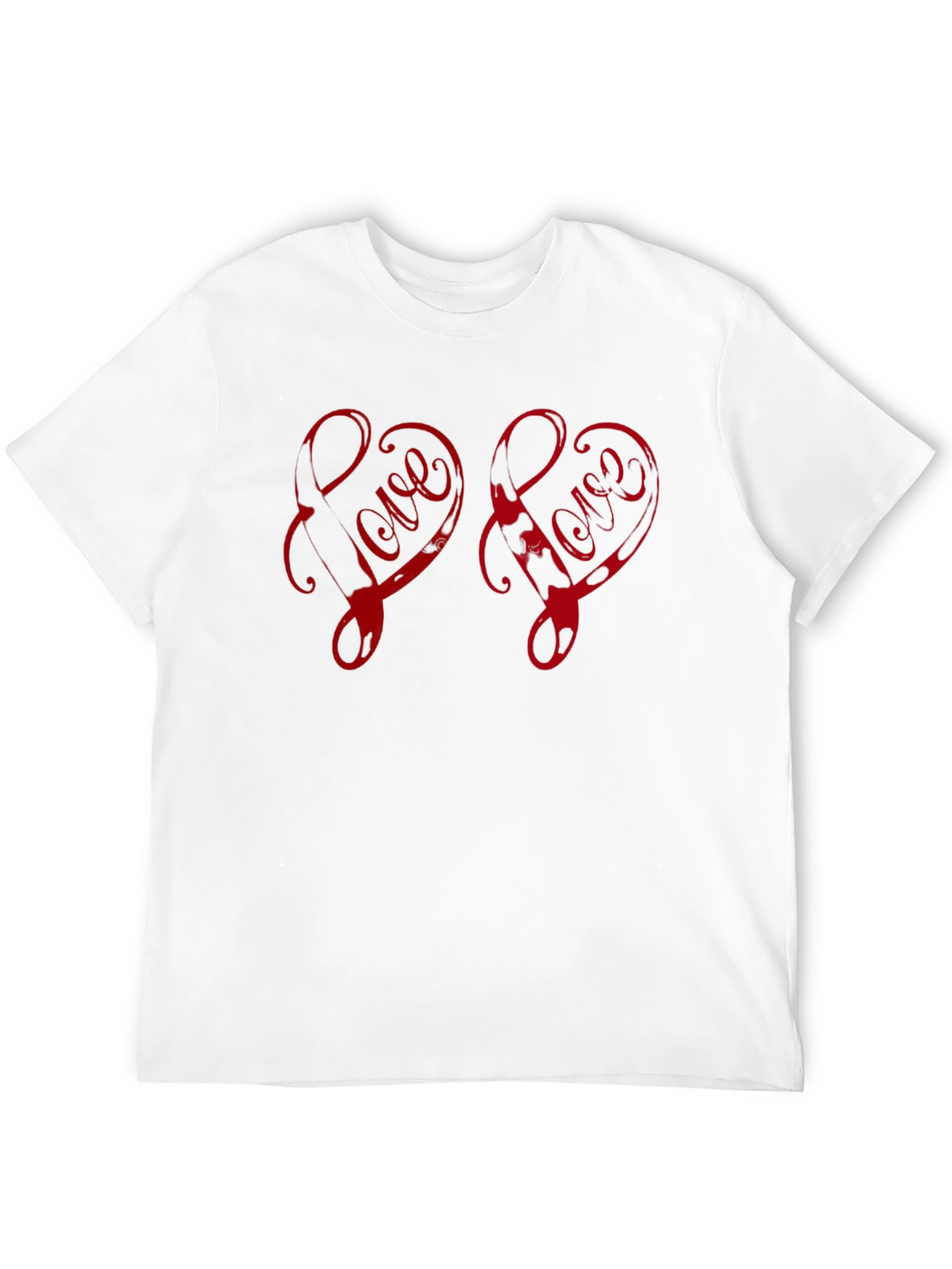 Love Heart Black T-Shirt
