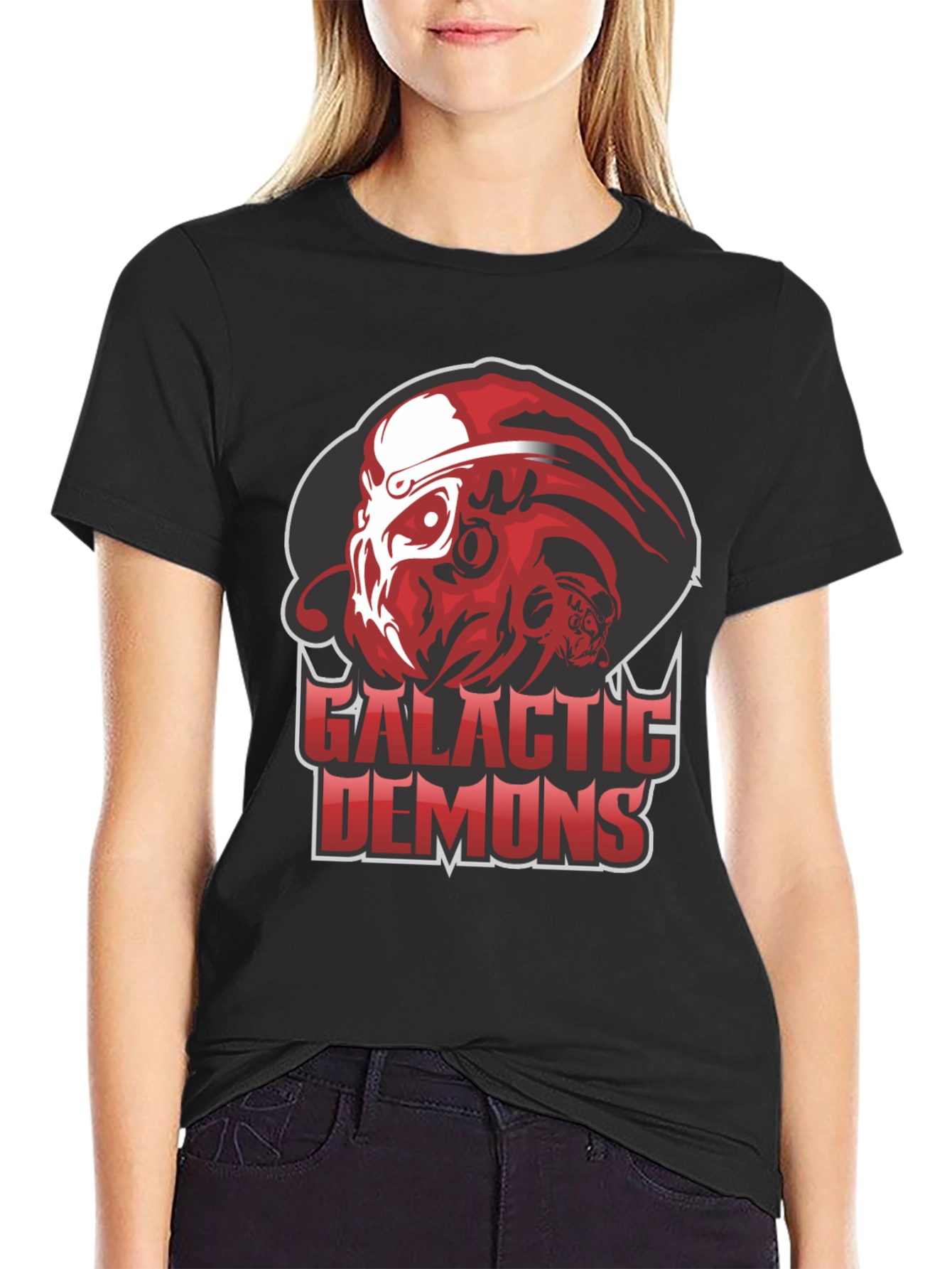 Galactic Demons Graphic Tee - Bold Statement Shirt