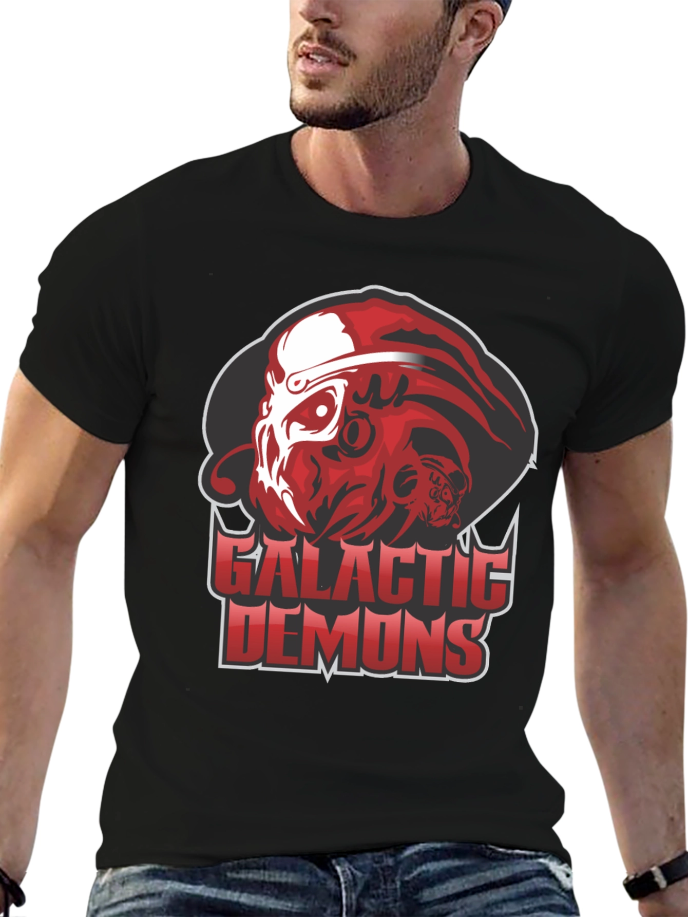 Galactic Demons Graphic Tee - Bold Statement Shirt