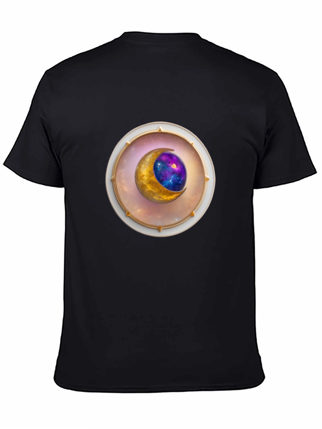 Celestial Moon Graphic Tee - Stylish Space Design