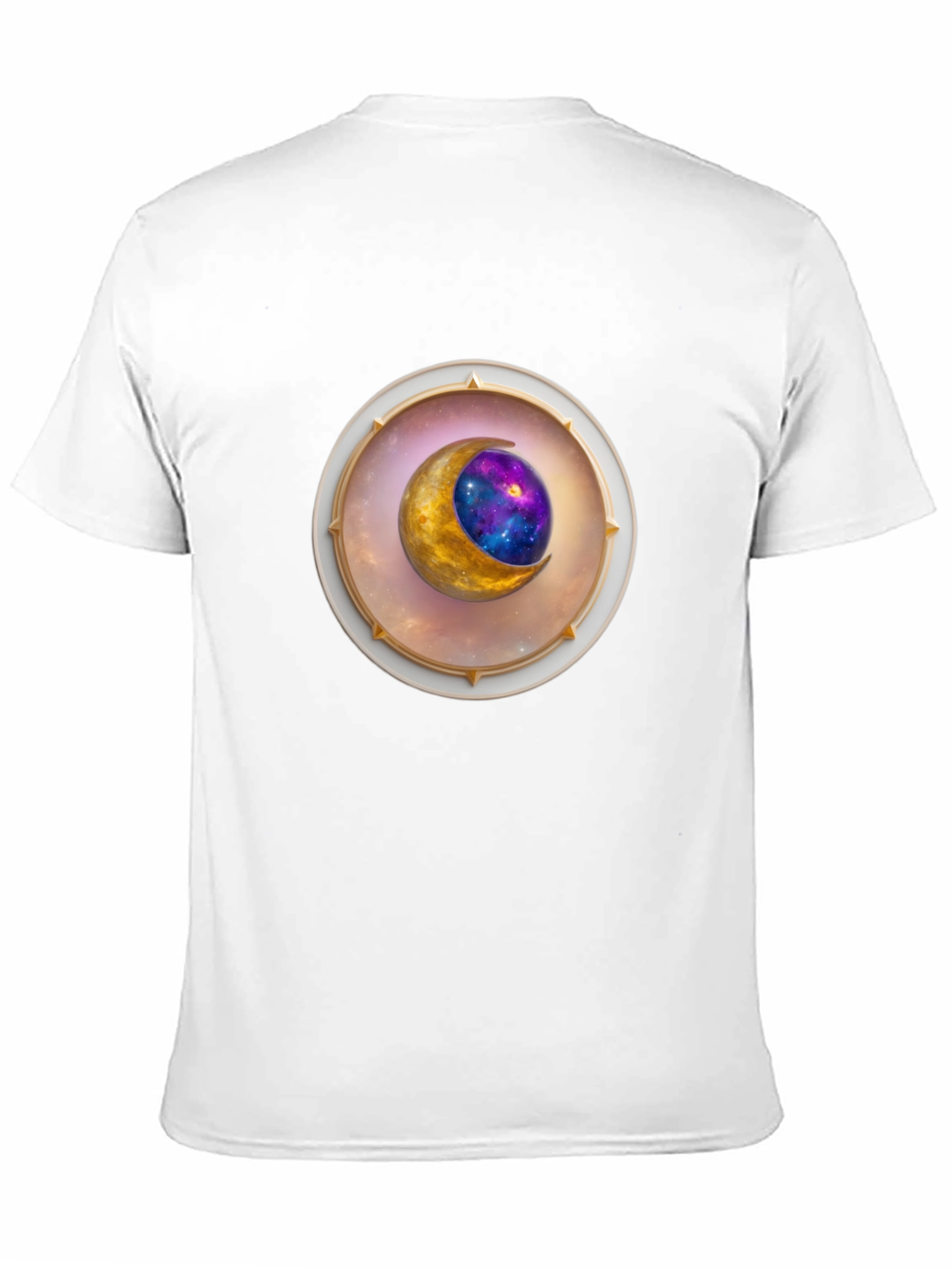 Celestial Moon Graphic Tee - Stylish Space Design