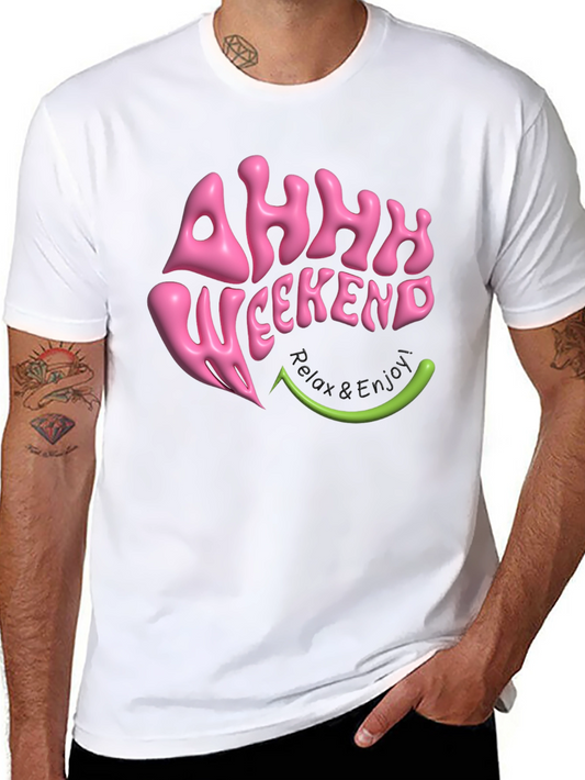 Ahhh Weekend T-Shirt - Relax & Enjoy Graphic Tee