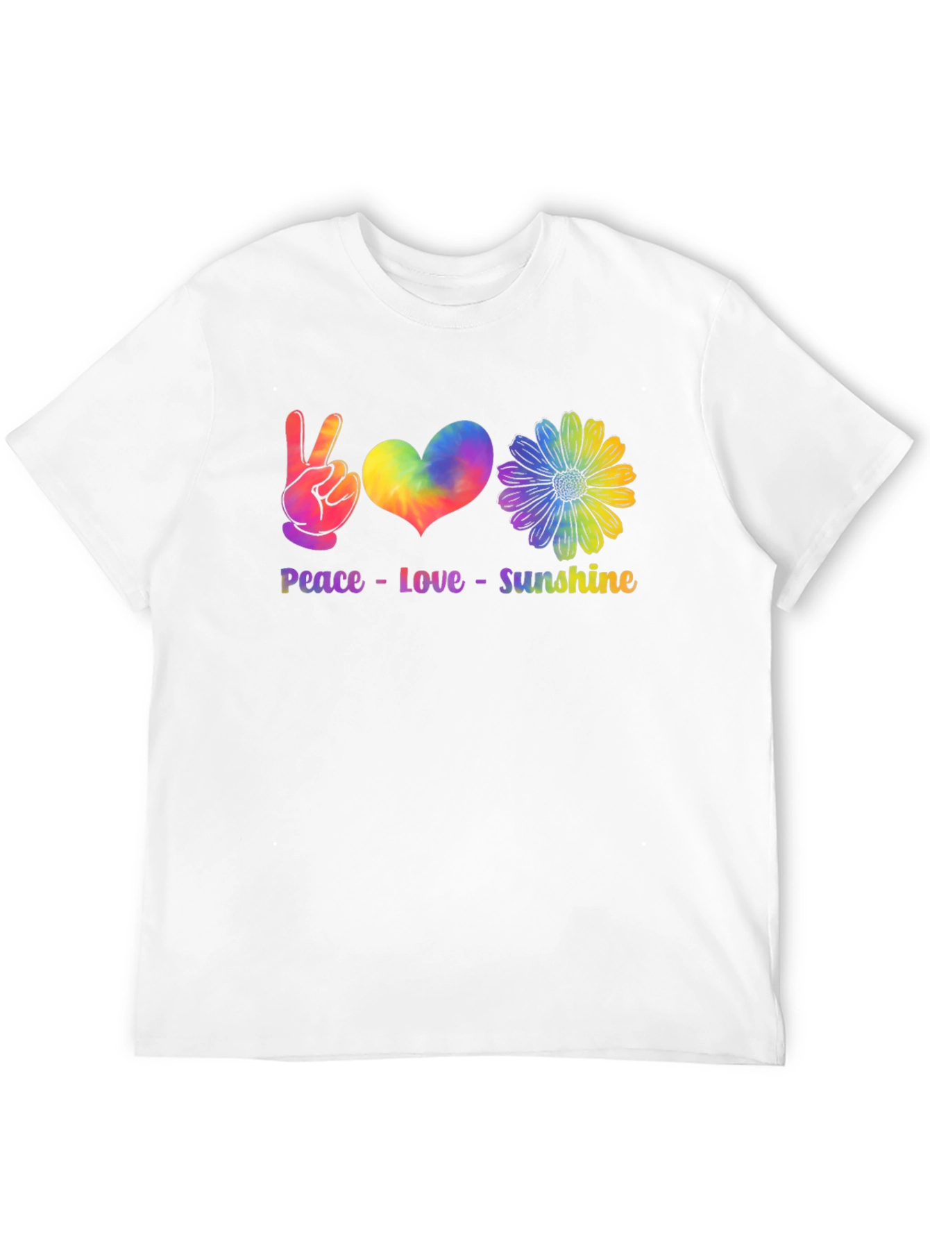 Peace Love Sunshine Tie Dye Graphic Tee